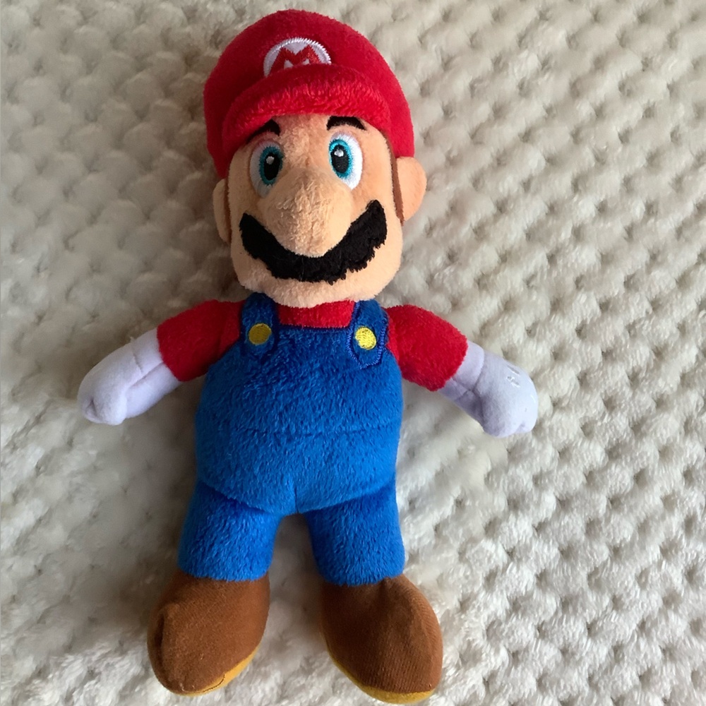 Nintendo Super Mario Plush Toy Red and Blue 8 inches